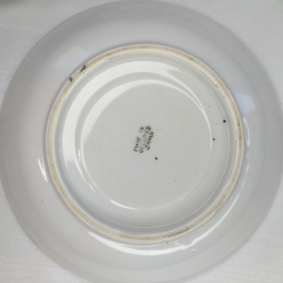 Vintage Occupied Japan Dragonware Tea Cups Saucer Set (4) Moriage Orange Luster - Picture 7 of 12